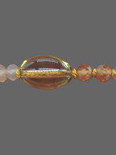 Charger l&#39;image dans la galerie, Bracelet en labradorite, grenat et quartz fumé
