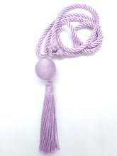 Load image into Gallery viewer, &lt;transcy&gt;Blue tassel long necklace - Vegetable silk - Large model - Passementerie&lt;/transcy&gt;
