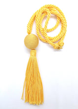 Load image into Gallery viewer, &lt;transcy&gt;Blue tassel long necklace - Vegetable silk - Large model - Passementerie&lt;/transcy&gt;
